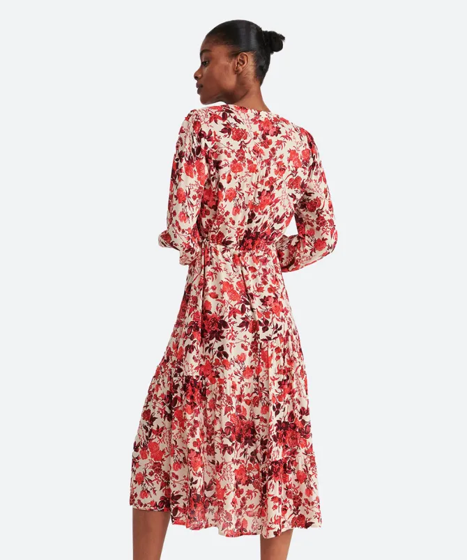 Gėlėta moteriška suknelė - Image 2